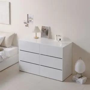 와이드서랍장 1200 3단 L3144 드레스룸서랍장 다용도서랍장