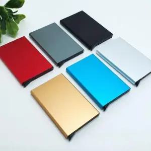 반지갑 사원증 홀더 신용 수납 자동카드지갑 슬라이드 WF049E1