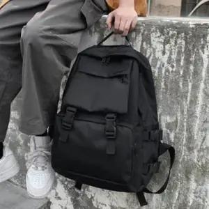 블랙 남자백팩 생활방수 여행 학생가방 데일리 백팩 WEED4C8