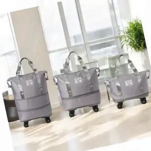 바퀴보스턴백그레이 빅맥스 2단 확장 보스턴백 그레이