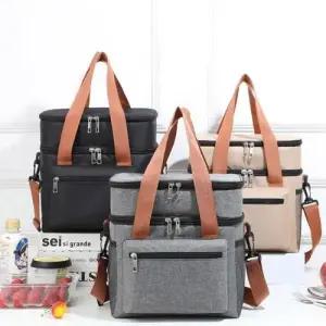 나들이 여행 대용량 2단 더블 스페이스 보온보냉 런치백 WFJP1WP