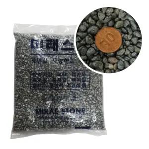 어항용 조경용 칼라스톤 바닥재 색자갈 펄블랙 1kg