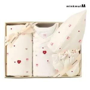 [롯데백화점]밍크뮤 WH 쁘띠리본출산(4종)선물세트 36170-040-03.01007.00807.00507 출산백일돌선물