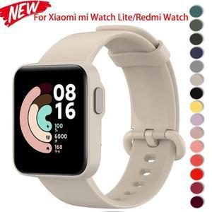 호환 샤오미 Watch Lite용 실리콘 Mi 2 손목 밴드 팔찌
