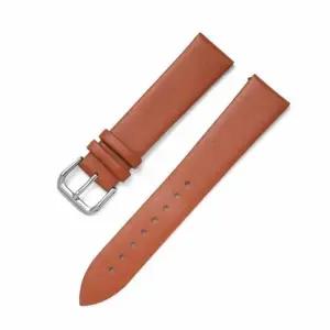 [골드스마일]줄 시계 라이트브라운 가죽 밴드 플랫 플랫바디