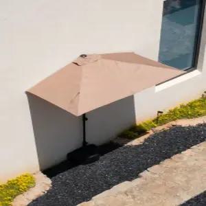 반쪽 어닝 벽면 테라스 하프 캐노피 옥상 우산 베란다 그늘막