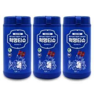 데일리아이디어 레볼루션 혁명티슈 85매 X 3통 I