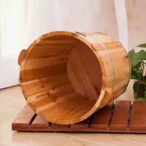 히노끼 족욕통 발 습식 나무통 발찜질 대야 가정용 바닥 족욕기 뚜껑 족탕