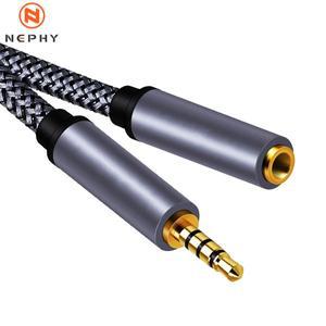 스피커 헤드폰 용 3.5mm 연장 케이블 자동차 전화 Hifi 오디오 TRRS 4 극 커넥터 남성-여성 긴 코드 1m 5m