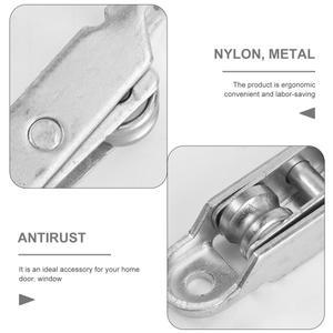 4Pcs 나일론 슬라이딩 문 창 롤러 휠 더블 베어링 홈 Windows 용 내구성 하드웨어 액세서리