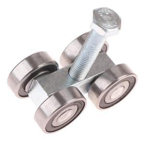 스틸 베어링 풀리 행잉 휠 부품 문 롤러 4륜 트롤리 조립 슬라이딩 트랙 하드웨어