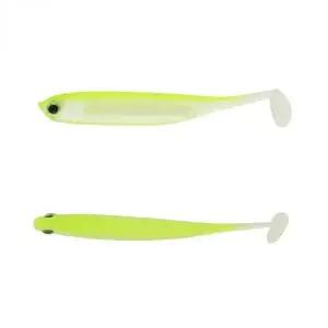 형광 옐로우 실버 피쉬 낚시 미끼 루어