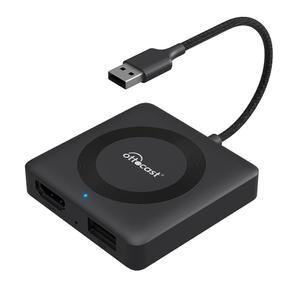 OTTOCAST 자동차 TV 메이트 프로 및 무선 카플레이 어댑터 2-in-1, 자동차용 파이어 스틱 컨버터 - 플러그 앤 플레이, 안정적인 속도, 지연 시간 없음