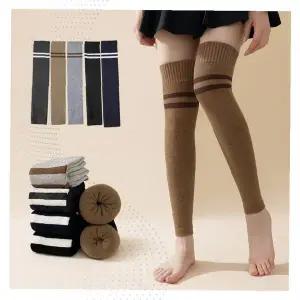 레그워머 니트 스트라이프 무릎 발목 토시 겨울 방한 골프 부츠컷 롱타입 다리보온 토워머 발토시 남녀공용