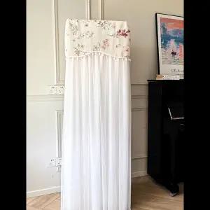 위안 뉴 크리미 스탠딩 에어컨 먼지 커버 레이스 보호 쉴드 홈 패브릭 아트 방진 커버 에어컨용