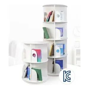 INTHOME프리미엄 원형회전책장 2단 KC인증 DIY