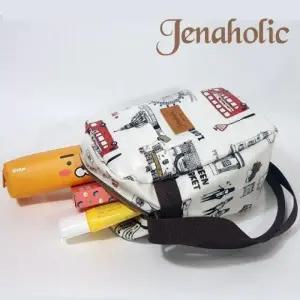 제나홀릭 런던패턴 가벼운 크로스백핸드폰가방