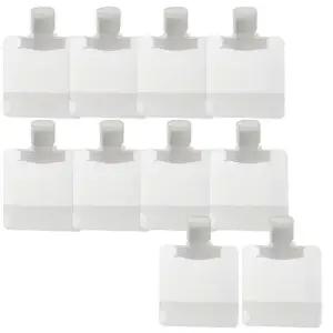 여행용 샴푸 로션 손세정제 30ml 투명파우치 10pcs 투명파우치 소분용기 휴대용기 리필용기 여행소분파우치