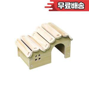 나무 햄스터 둥지 장난감 다람쥐  케이지 용품 러닝 휠 빌라 장식 조경