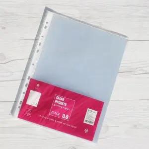 0.9T 더 A4 두꺼운 10팩(200매) 클리어화일 리필속지 문구반점 크리어 3공