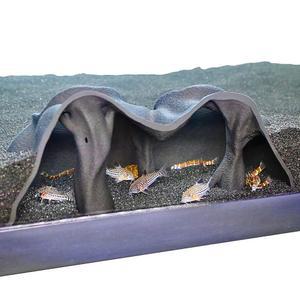 수족관 지하 동굴 자연 맹그로브 나무 | 자갈 터널 아래 물고기 보기 코리도라 메기, 쿨리 미꾸라지, 클라운 플레코, 베타를 위한 어항 은신처 장식 강화