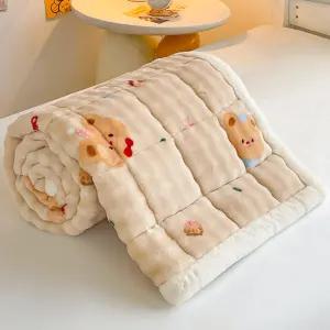 침대매트리스패드 겨울 고밀도 토퍼 두꺼운 따뜻한 소프트