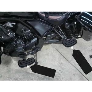 혼다 호환 레블 1100 -2025용 프론트 라이더/리어 호환 패신저 플로어보드 풋보드 풋레스트 풋페그 (블랙/