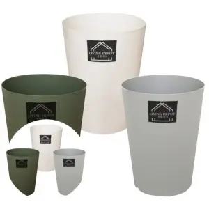 줄무늬 오픈 기획상품 신상품 휴지통 거실쓰레기통 사무실쓰레기통 원형쓰레기통 10L