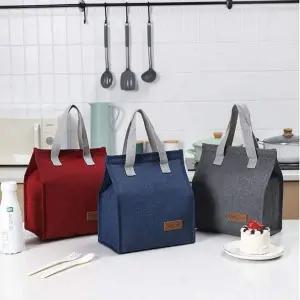 심플한 여행 캠핑 피크닉 보온 보냉 런치백 가방