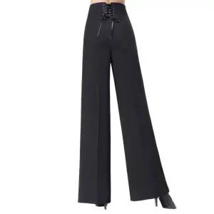 여성용 라인댄스 알레마나 공연 의상 연습 줌바댄스복 블랙 두꺼운 25 허리1.9ft