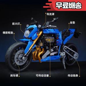 K31001 MOC 기술 GSX-S1000 오토바이 빌딩 블록 모델 기관차 벽돌 장난감 소년 크리스마스 선물 세트