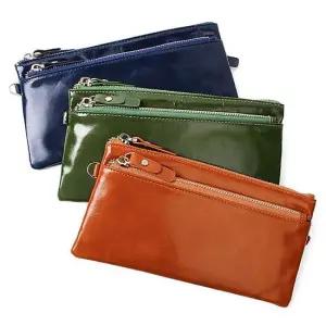 여성 가죽 대학생 신상 파우치 지갑 고급 장지갑