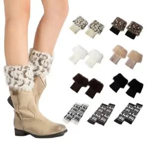 (이거찜) 앙고라 호피 레그워머 양말 9가지 디자인 발워머 발토시 방한양말