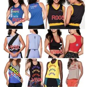 줌바웨어 나시 민소매 상의 스포츠 티셔츠 브라탑 의상 웨어