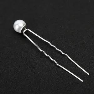 [콩심팥심]진주U핀 꽂이핀뒤꽂이 뒤꽂이 진주핀 U핀 스