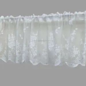 주방창문가리개 130X41 방문 레이스 짧은바란스커튼