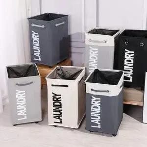 이든 와이드형 바퀴달린 세탁바구니 대형 W98D7CF