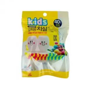 어린이용 위생치실 일회용 구강케어용품 덴탈프리미엄 굵은실 무향치실