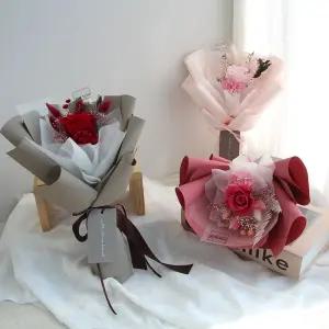 장미꽃다발 프리저브드플라워 발렌타인데이 화이트데이 미니꽃다발 기념일꽃다발 선물 로즈데이