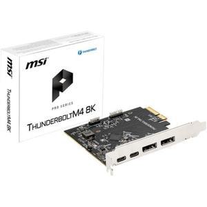 MSI 썬더볼트 M4 8K 풀 포트 듀얼 PCIe 40Gbps 전송 속도 지원 체인