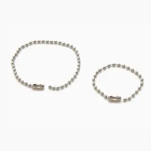 구슬줄 10cm 15cm 50개입 연결줄 악세사리 군번줄 쇠 구슬줄 군번줄 연결링