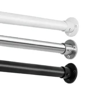 긴타공커튼봉 긴커튼압축봉 화이트 실내 4m