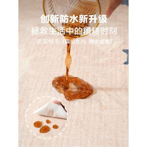 원형 러그 카페트 단모 거실 핑크 대형 매트 미니