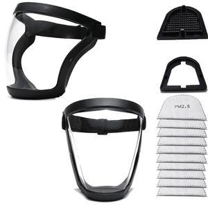 풀 페이스 쉴드 여성용 남성 2 팩), 슈퍼 프로텍티브 쉴드, 초경량, 고화질, 김서림 방지 기능이 있는 조절 가능한 재사용 고화질 플라스틱