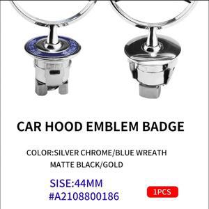 1개 3D 아연 합금 자동차 전면 후드 엠블럼 보닛 라벨 배지 메르세데스 벤츠 W203 W212 E300 C200용