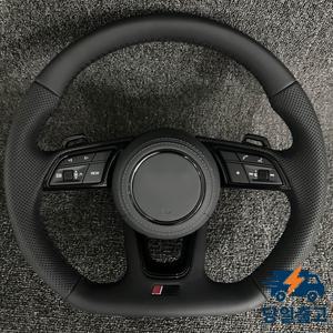 아우디 A1 / TT 가죽 스웨이드 스티어링 휠 커버 혼