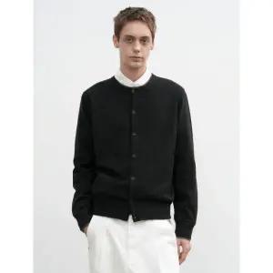 GENERALIDEA MAN 울 레이어드 에센셜 가디건 BLACK SBE3M04007