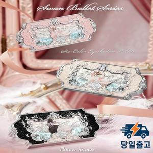 플라워 노즈 스완 발레 컬렉션 6 컬러 팔레트 엠보싱 블러쉬 샤인 립스틱 페어리 테일 메이크업 선물 세트