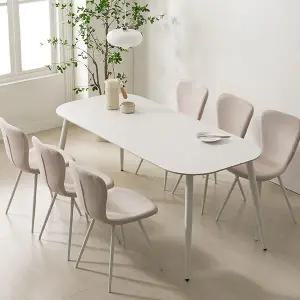 모리나 포세린 세라믹 6인용 식탁세트(앤디의자6)