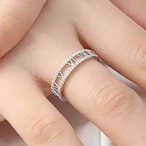 [하프클럽/]로마숫자 실버오픈링반지 패션반지 오픈링반지